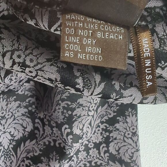 J. McLaughlin Pants Womens 6 Purple and Black Printed Slim Leg - Picture 8 of 11